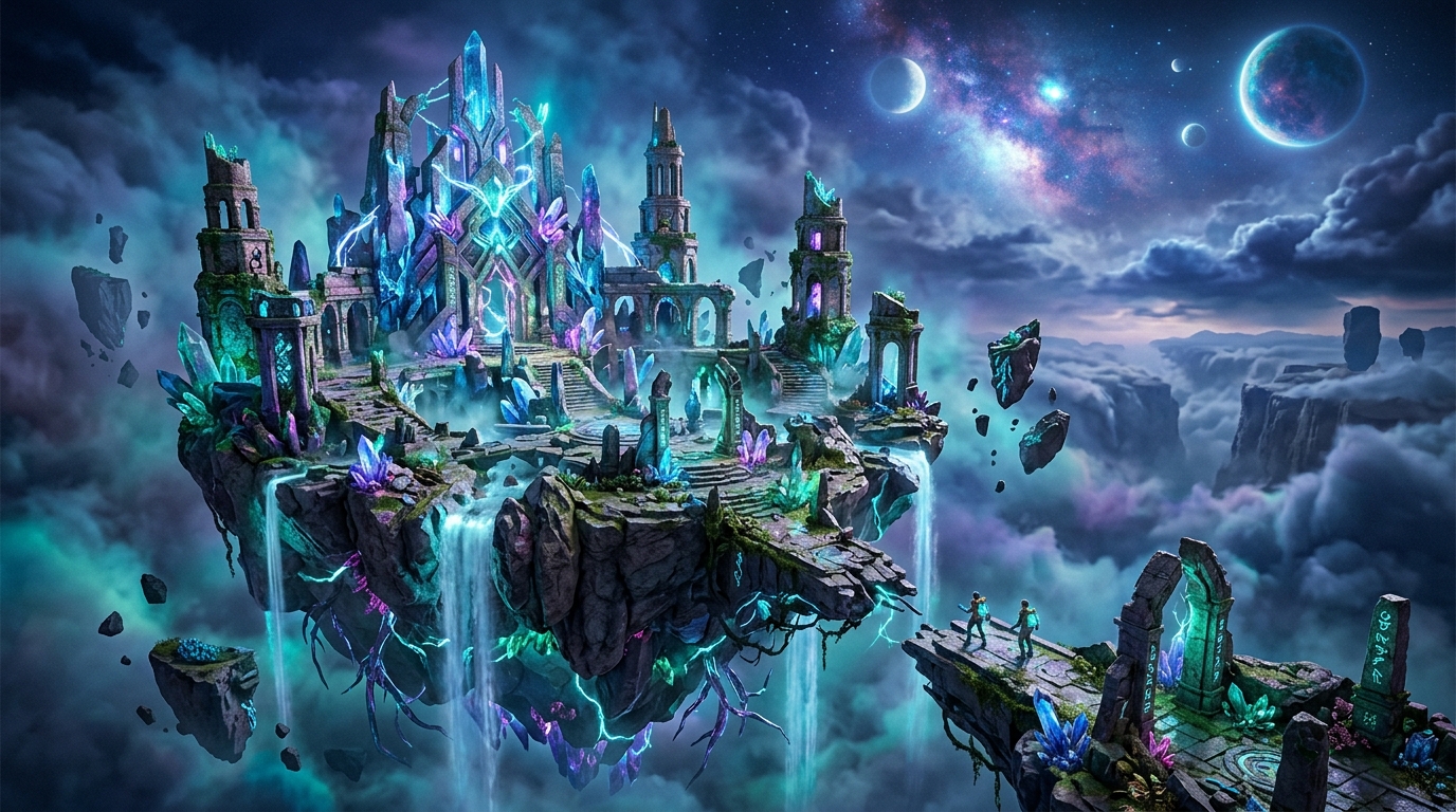 Crystalis Realm Procedural 3D Environment